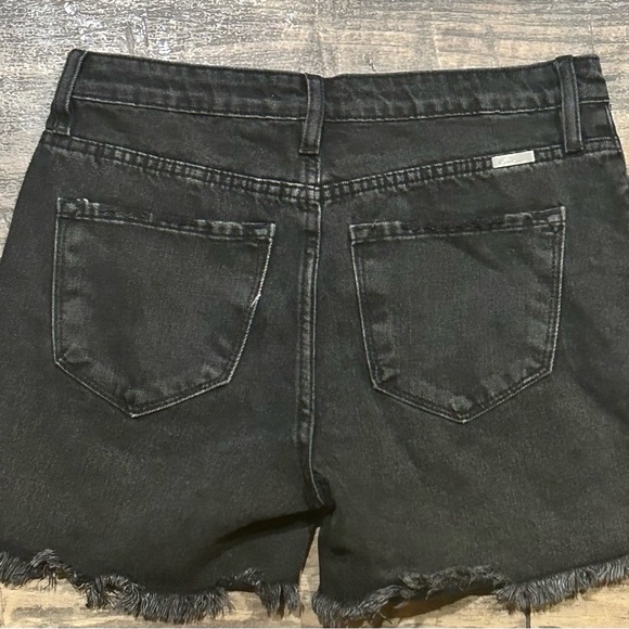 BNWOT KanCan distressed black shorts - Picture 3 of 5